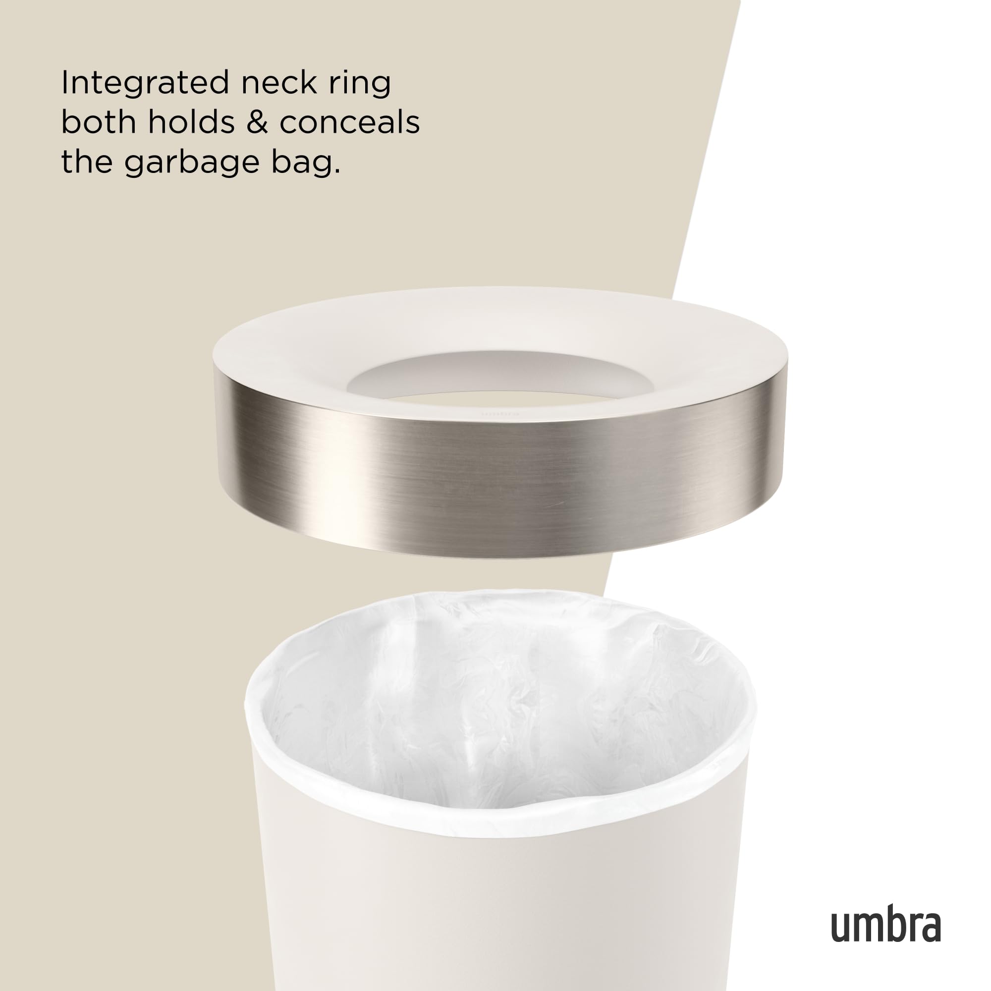 Umbra Vento 16.5 Gallon (62L) Trash Can
