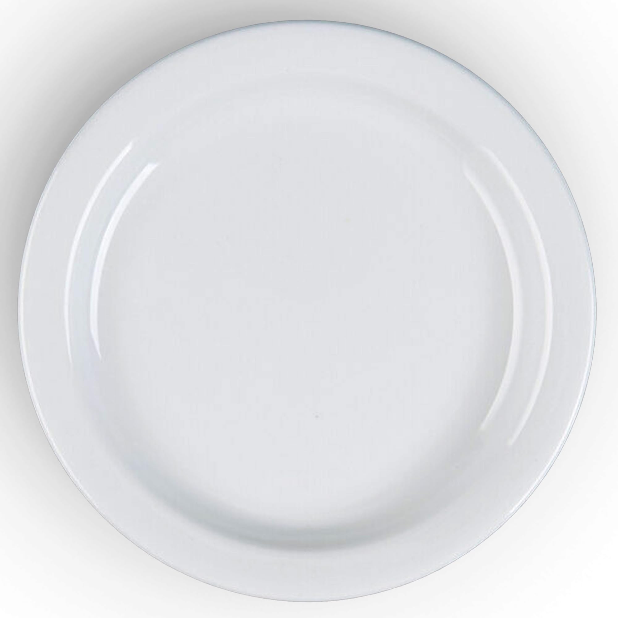 Tuxton China CLA-064 Plate, 6-1/2 Diameter, Round, Narrow Rim, Microwave and Dishwasher Safe, Oven Proof, Fully Vitrified, TuxCa