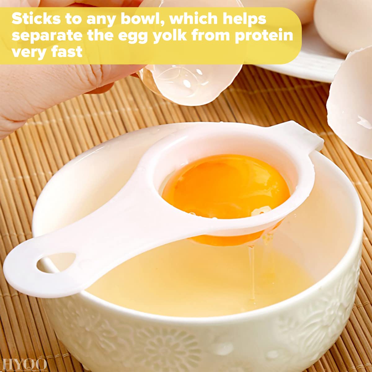 3Pcs Egg Yolk Separator Kitchen Tools - Egg Separator Tool Egg Yolk Remover Cool Gadget Egg Cutter Egg White Separator - Cute Ki