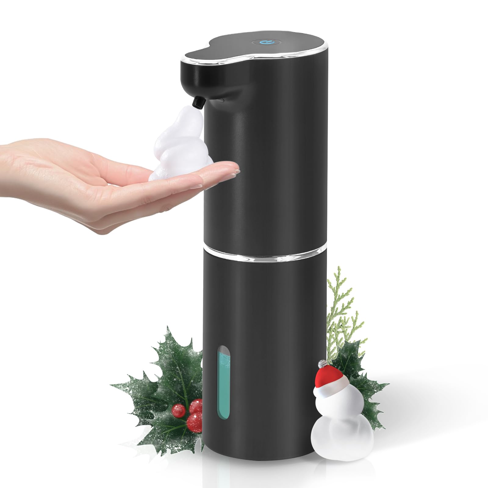 Laopao Automatic Foaming Hand Soap Dispenser Touchless Foam Soap Dispenser Rechargeable Bathroom Countertop Soap Pump For Kids X