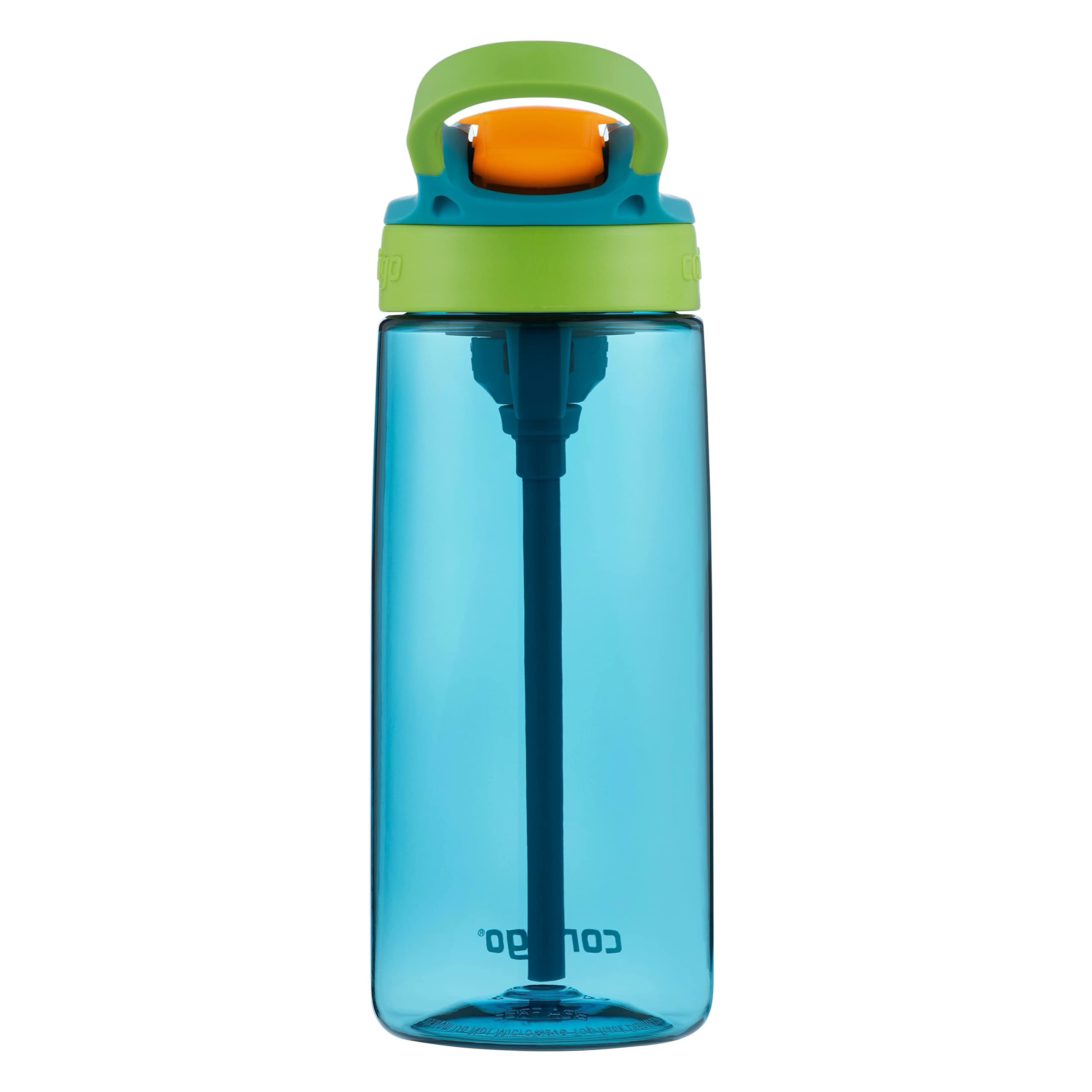 Contigo Kids Water Bottle With Redesigned Autospout Straw, 20Oz., Juniper & Matcha