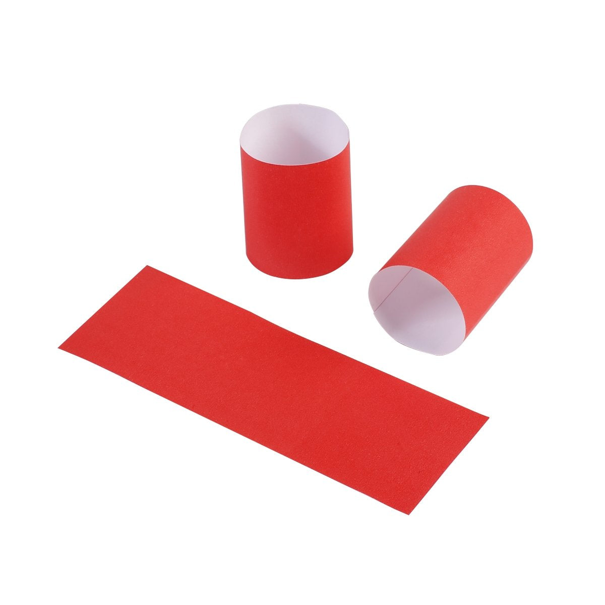 Gmark Paper Napkin Band Box Of 500 (Red), Paper Napkin Rings Self Adhesive Gm1048A