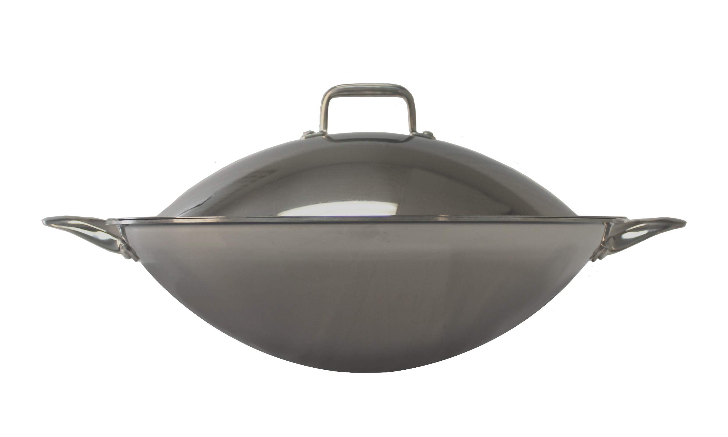 Sl-Pa400A: 16.5 Stainless Steel Wok With Lid (Induction Ready)