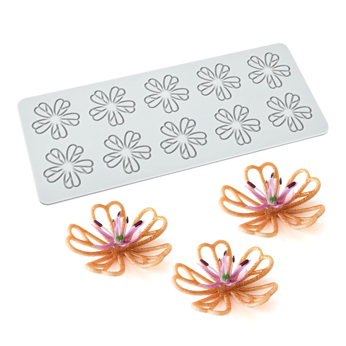 mostsom Silicone FiveLeaf Shape Fondant Molds Chocolate Mould for Cake Pastry Decor Baking Gumpastes Moulds Decoration Sugar La