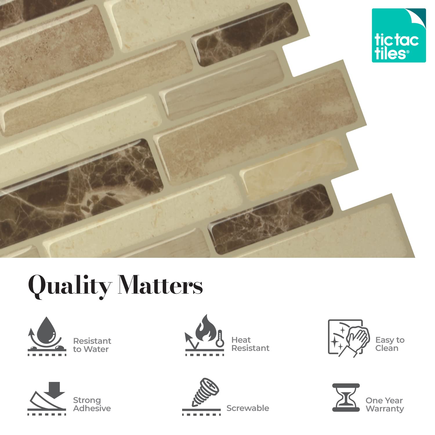 Tic Tac Tiles Peel And Stick Self Adhesive Removable Stick On Kitchen Backsplash Bathroom 3D Wall Sticker Wallpaper Tiles In Pol