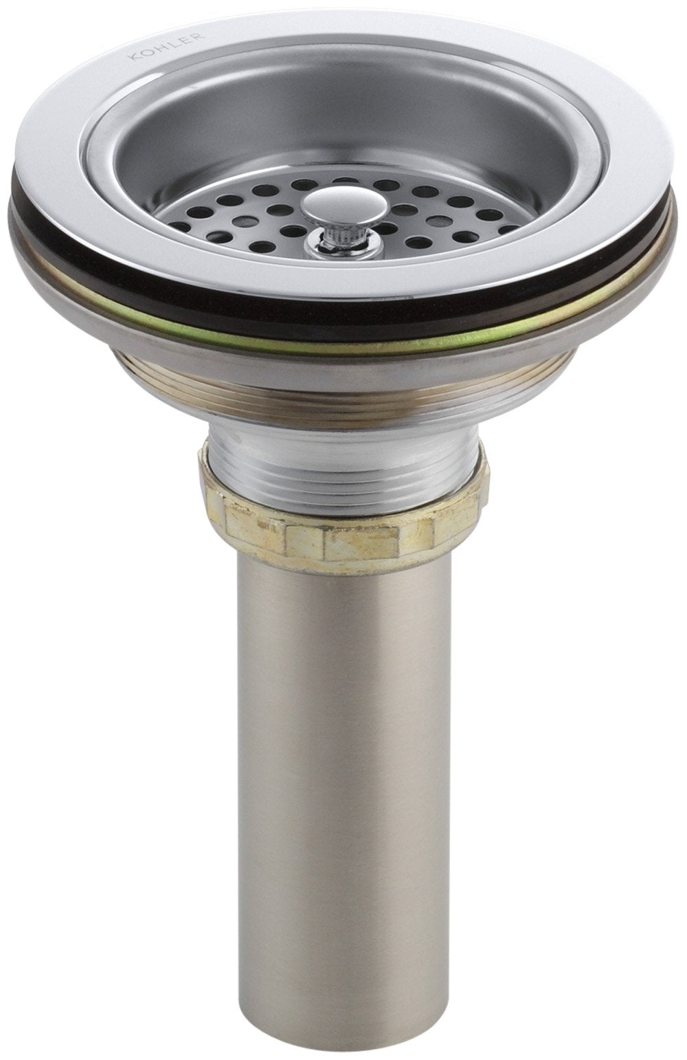 Kohler K-8801-Cp Duostrainer Sink Strainer,Fits Most Standard Kicthen Sinks, Polished Chrome