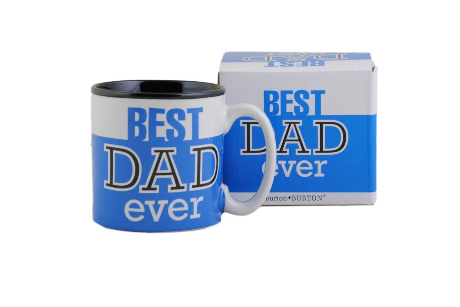 Best Dad Ever 13Oz Coffee Mug Great for Fathers Day or Birthday (1, Blue)