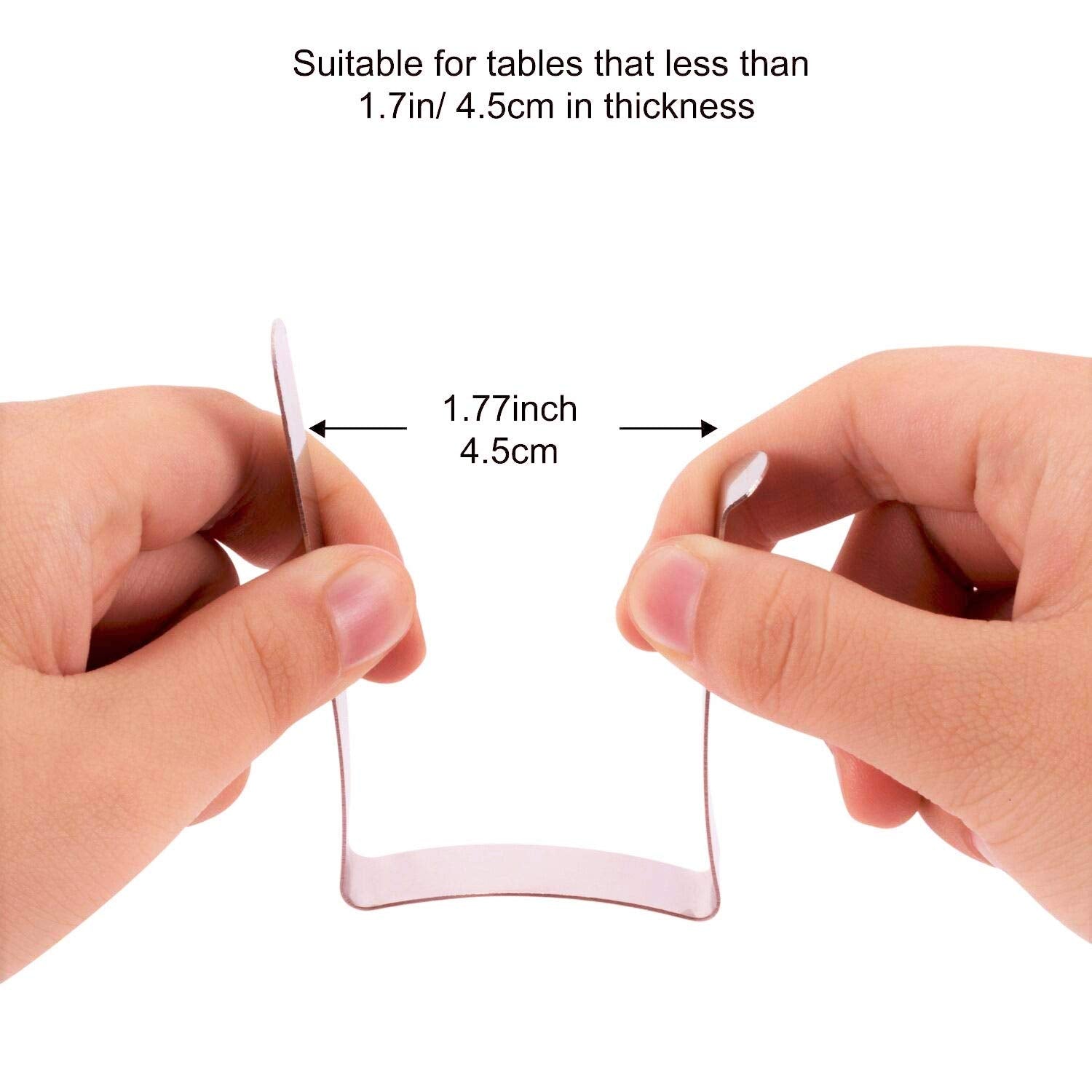 Tripole Tablecloth Clips 8 Pack Stainless Steel Table Cover Clamps Skirt Clips Home Kitchen Restaurant Use