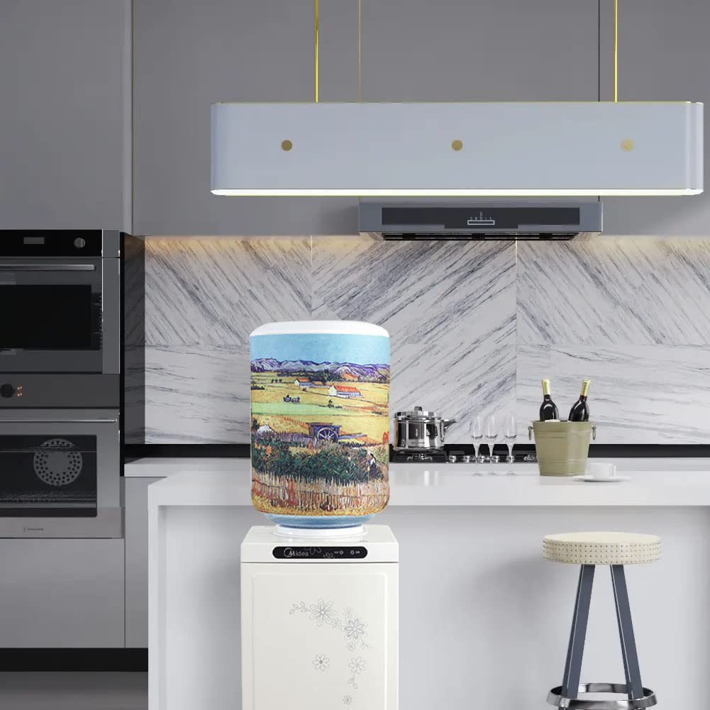 Zuyyon Water Dispenser Bucket Covers For 5 Gallon Water Bottles, Dust Proof Covers For Water Cooler Reusable Fabric Bucket Decor