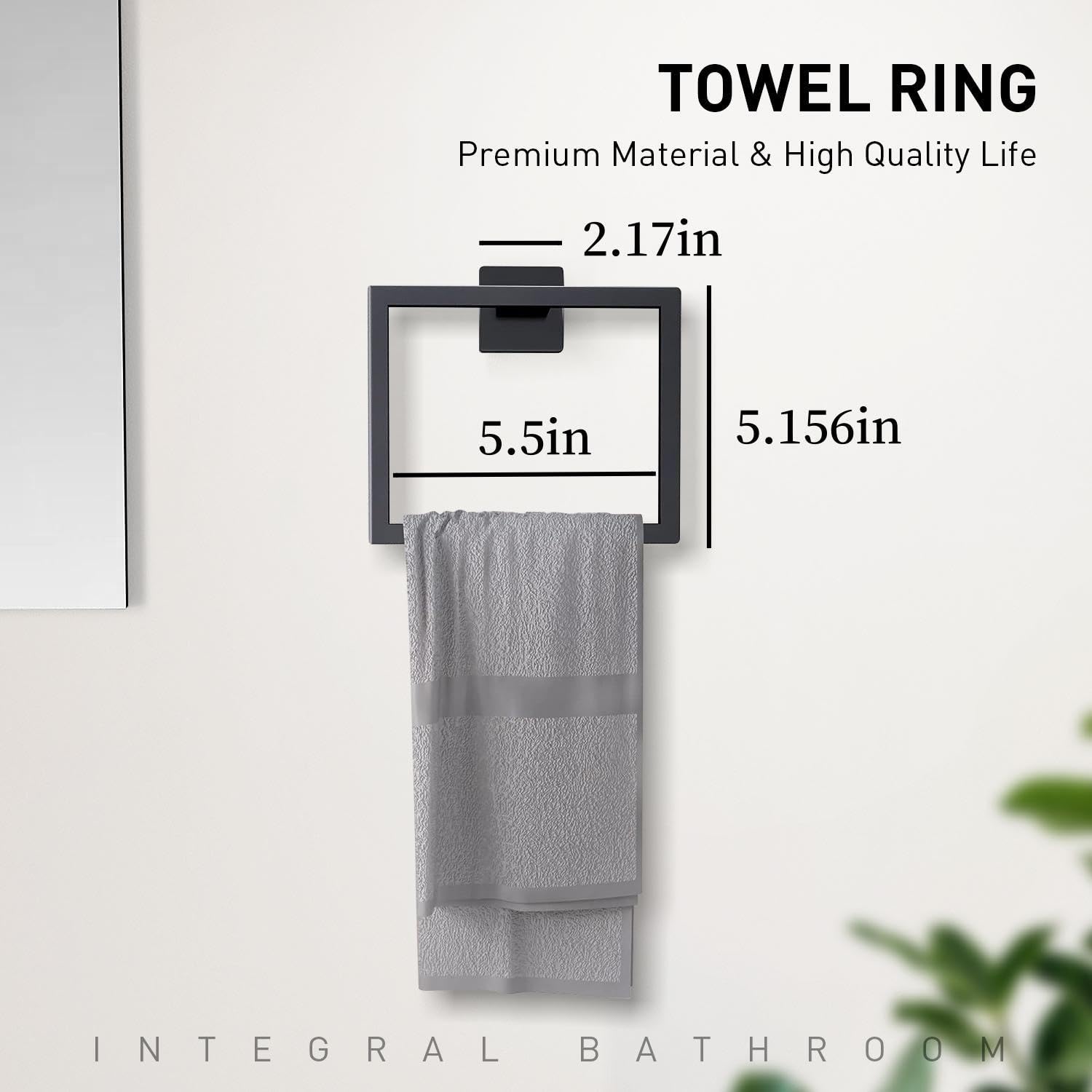 10-Pieces Brushed Silver Bathroom Accessories Set, Stainless Steel Bathroom Hardware Set, Towel Racks For Bathroom Wall Mounted