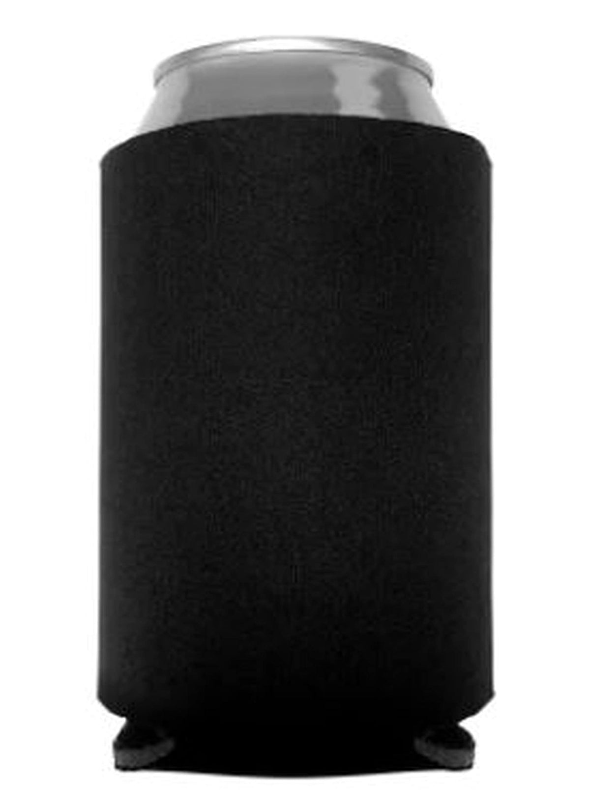 Can Cooler Sleeves Blank Poly Foam - Collapsible Diy Customizable For Parties Weddings Bulk (100, Black)