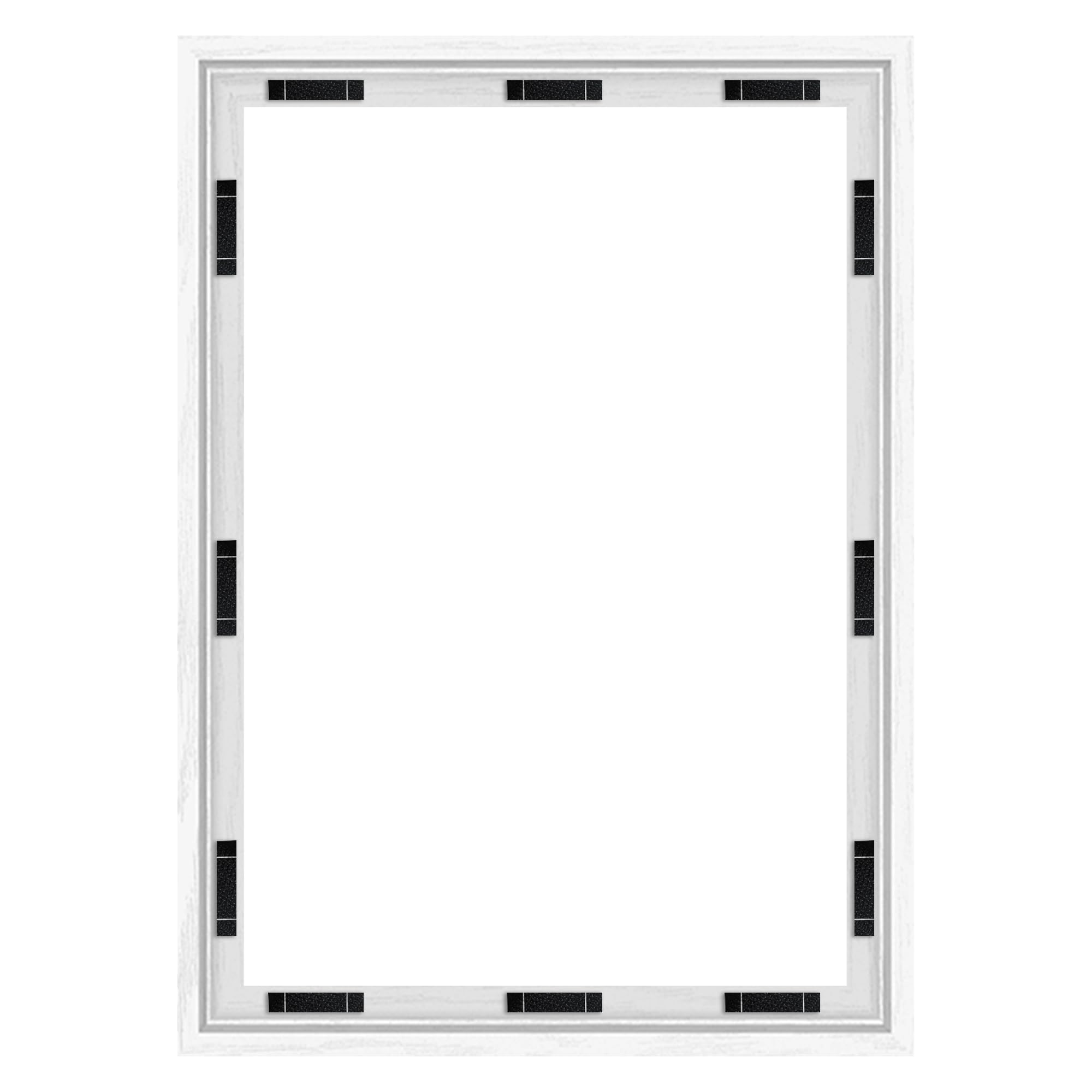 Abtgt 18x24 Canvas Floating Frame with 0.9 Deep, White Floater Frame for Canvas Paintings with Adhesive, Vertical or Horizontal 