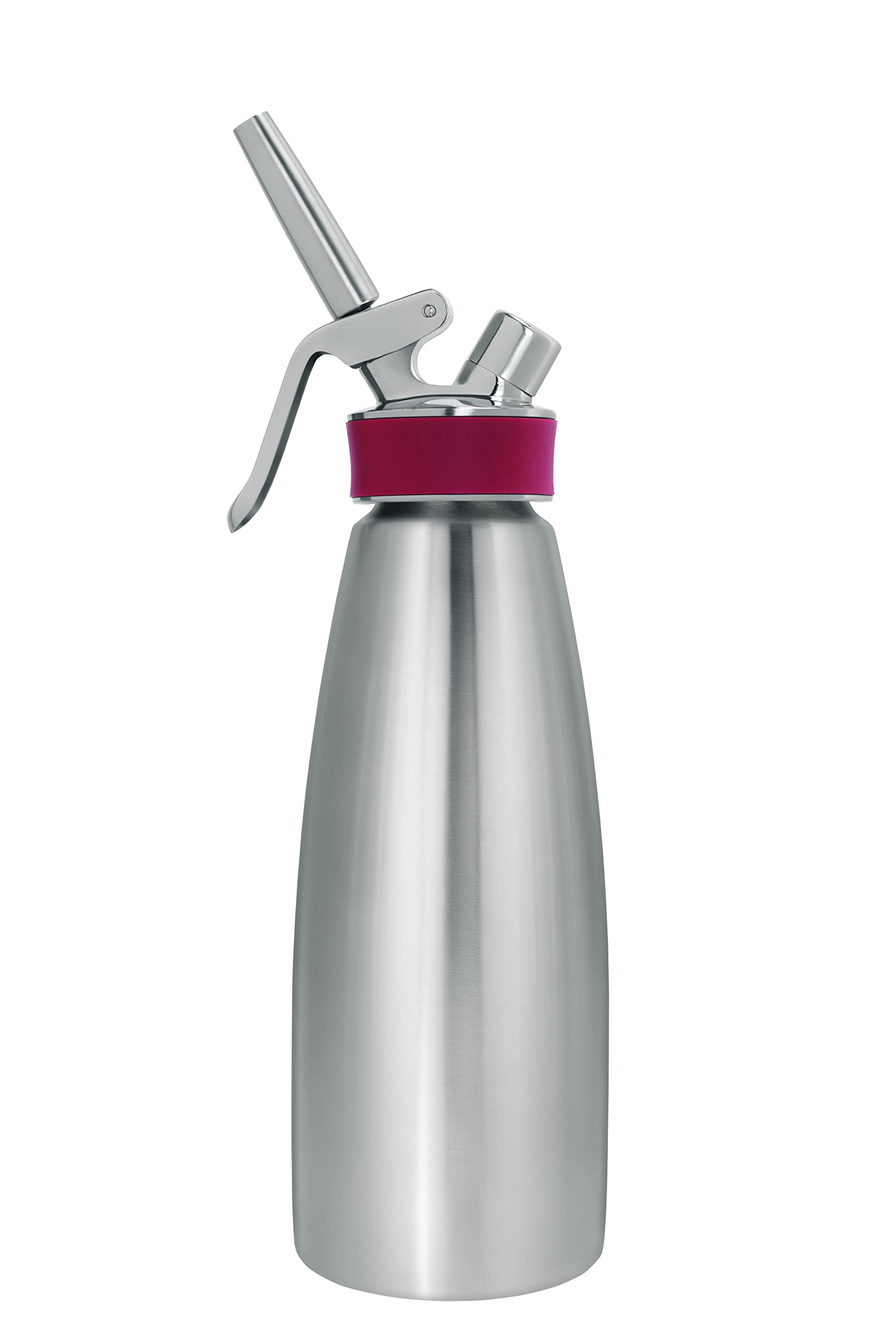 Isi North America Gourmet Cream/Food Whipper For All Hot And Cold Applications, 1 Quart, Stainless Steel/Red