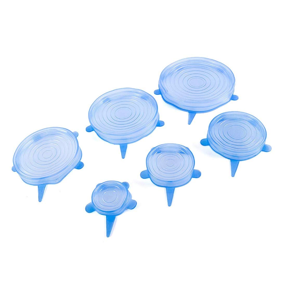 BESTOW Silicone Stretch Lids Flexible Bowl Covers [Set of 6Pieces]
