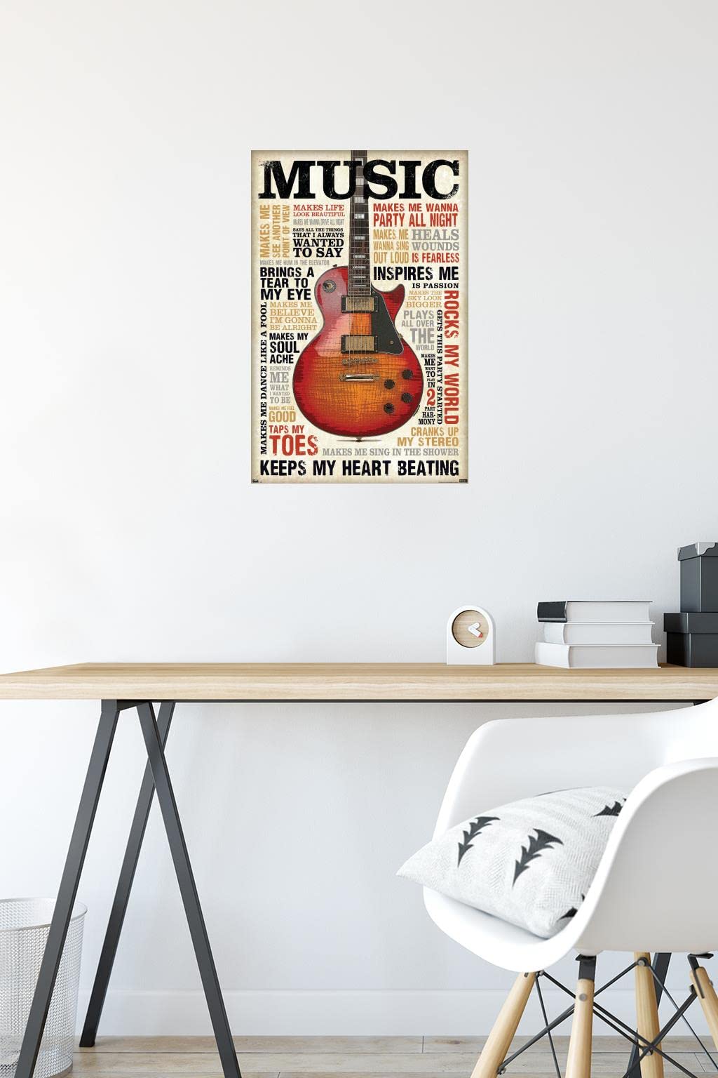 Trends International Music Inspires Me Wall Poster, 14.725'' X 22.375'', Premium Unframed Version