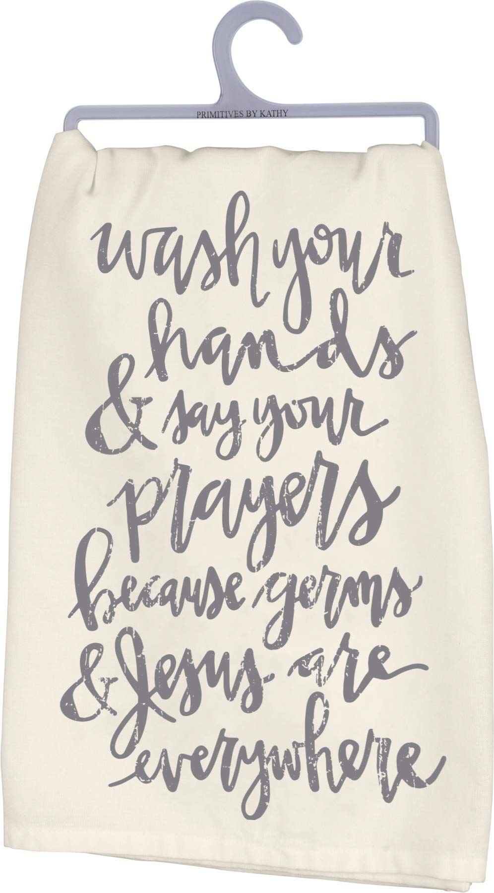 Primitives by Kathy Cotton Dish Towel - Wash Your Hands (38515)
