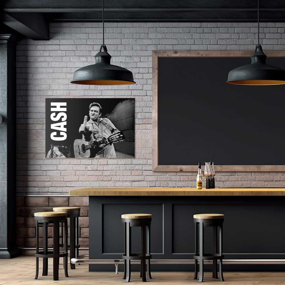 Scorpio Posters Johnny Cash Officially Licensed Poster - 36" x 24" - Plastic Material