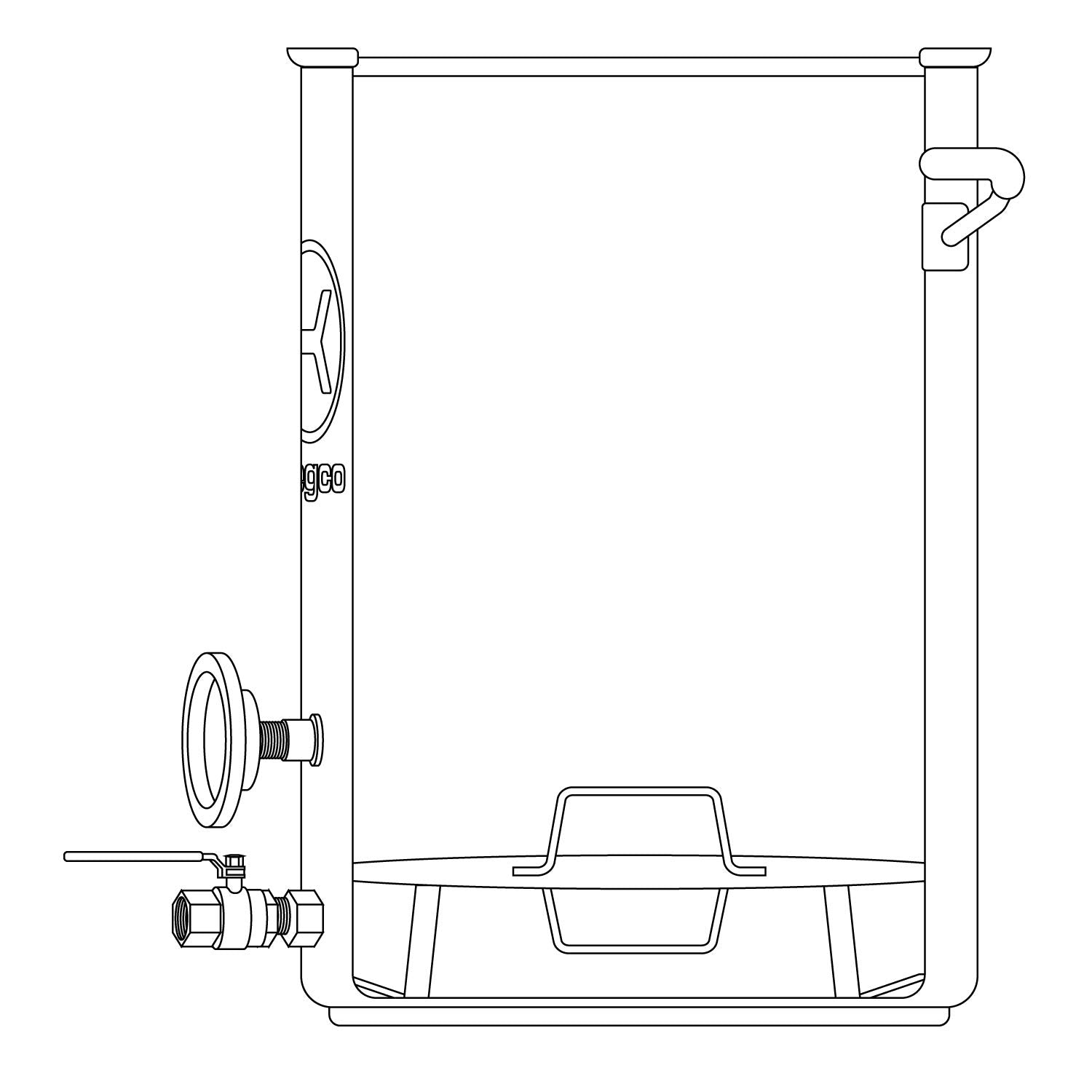 Kegco False Bottom, 30 Gallons, Stainless Steel