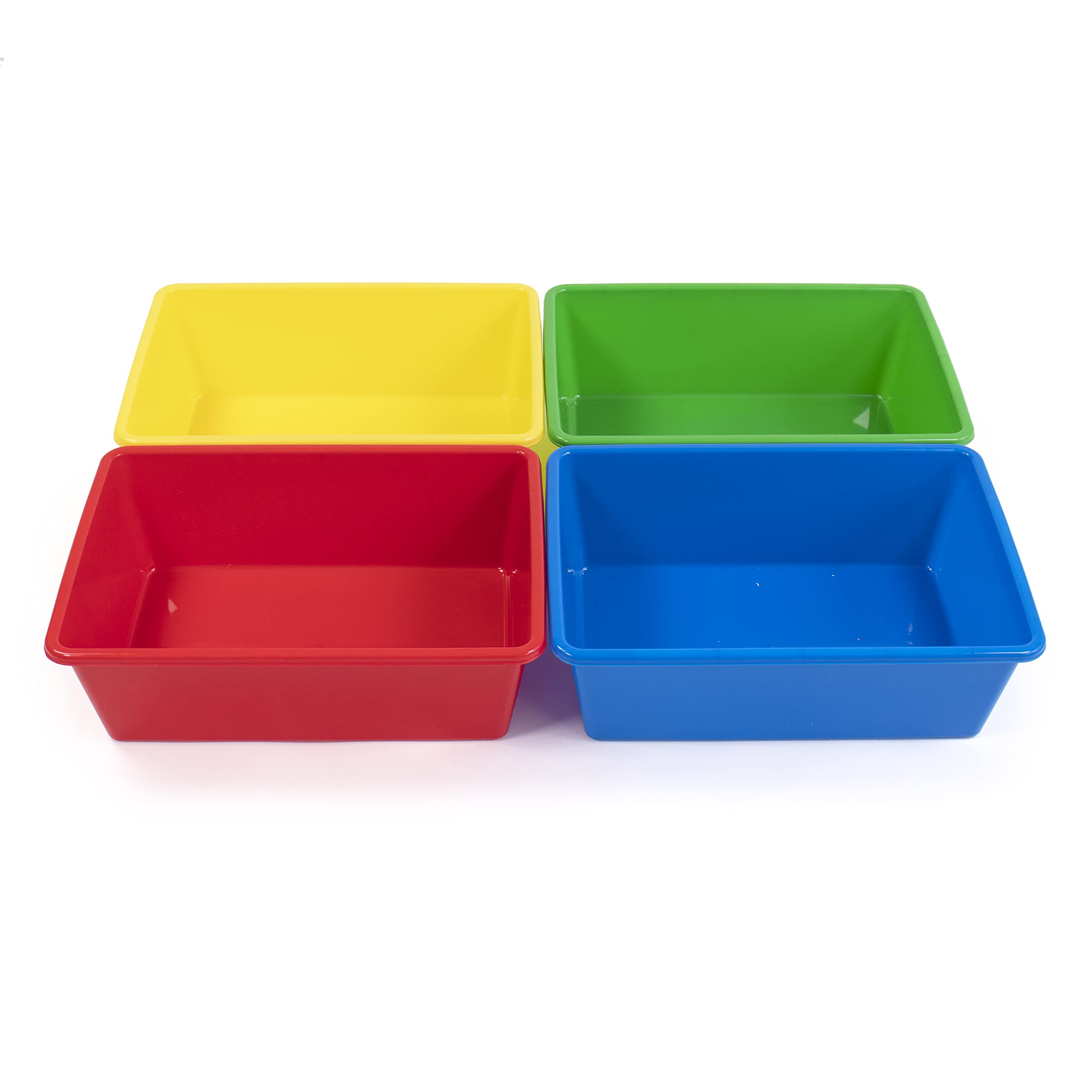 Humble Crew Large  Primary Plastic Storage Bins  Set of 4  Primary Colors