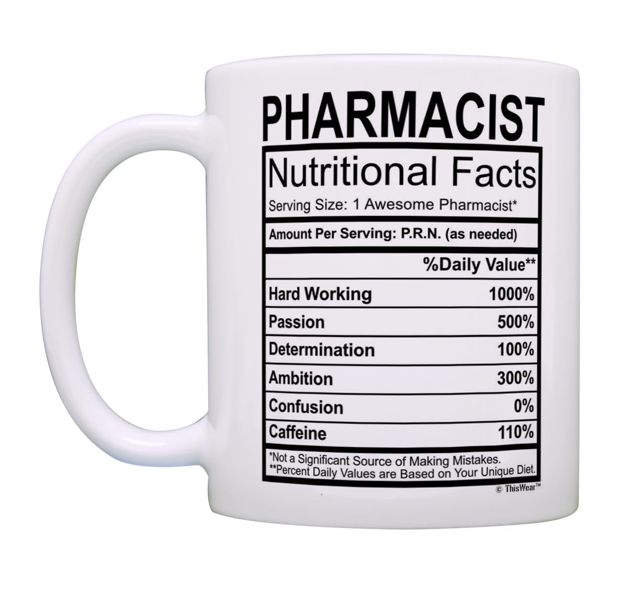 Pharmacist Gifts For Women Pharmacist Nutritional Facts Pharmacist Graduation Gifts Pharmacist Gift Ideas Gift Coffee Mug Tea Cu