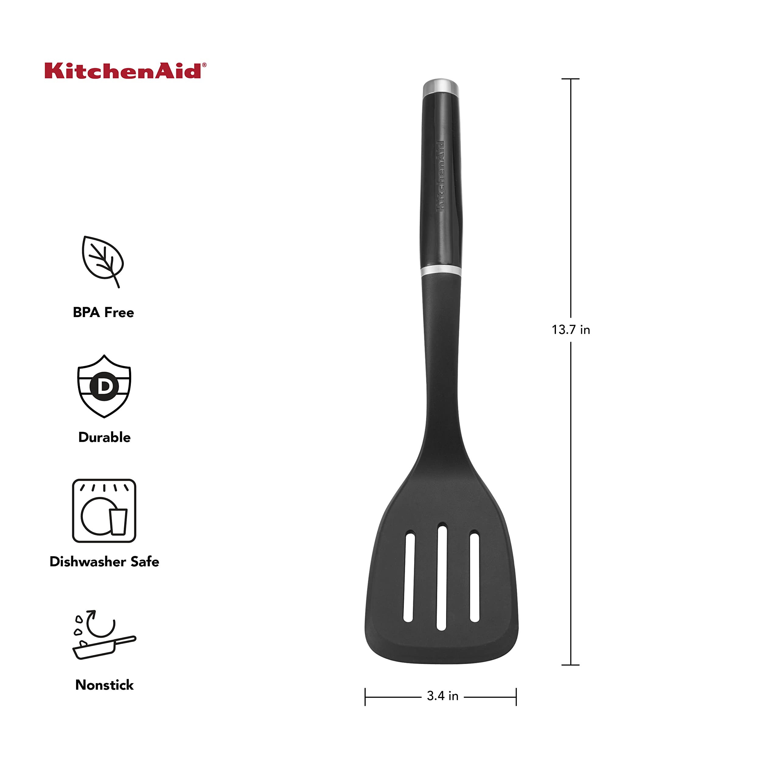 SLOTTED TURNER NYLON BLK (Pack of 1)