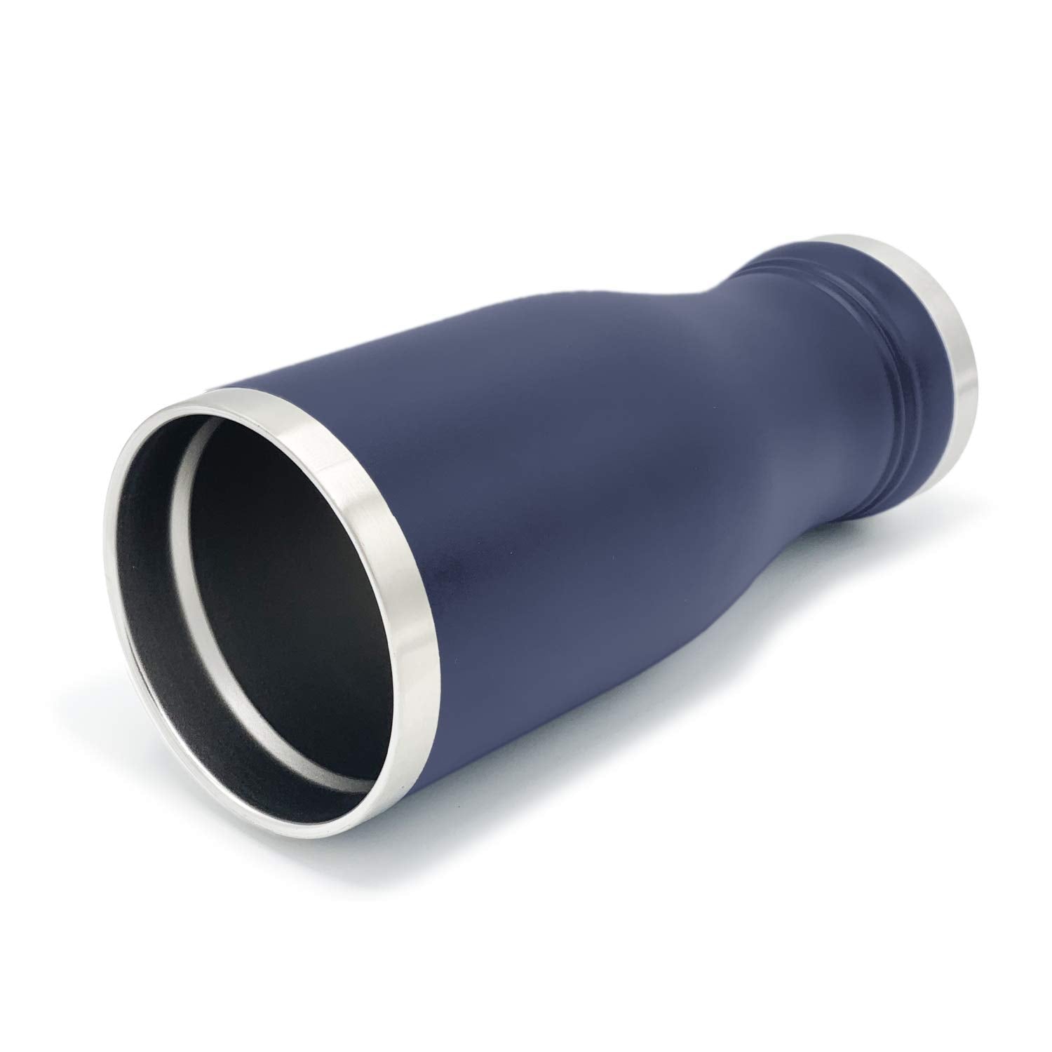 Navy Blue Matte Finish 20 Oz Pilsner With Lid Stainless Steel Vacuum Insulated Double Wall Travel Mug