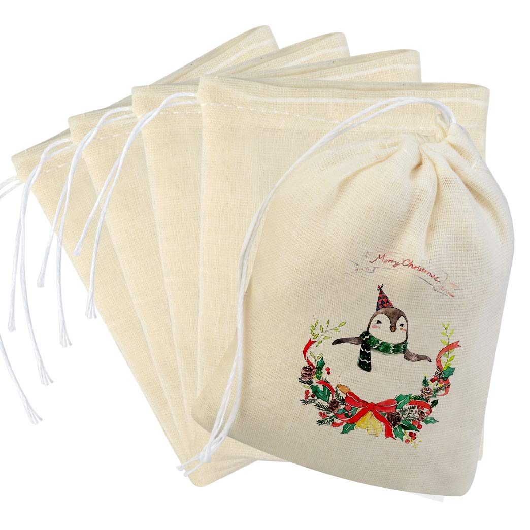 Tayfremn 200Pcs Cotton Drawstring Bags, Reusable Muslin Bag Natural Cotton Bags With Drawstring Produce Bags Bulk Gift Bag Jewel