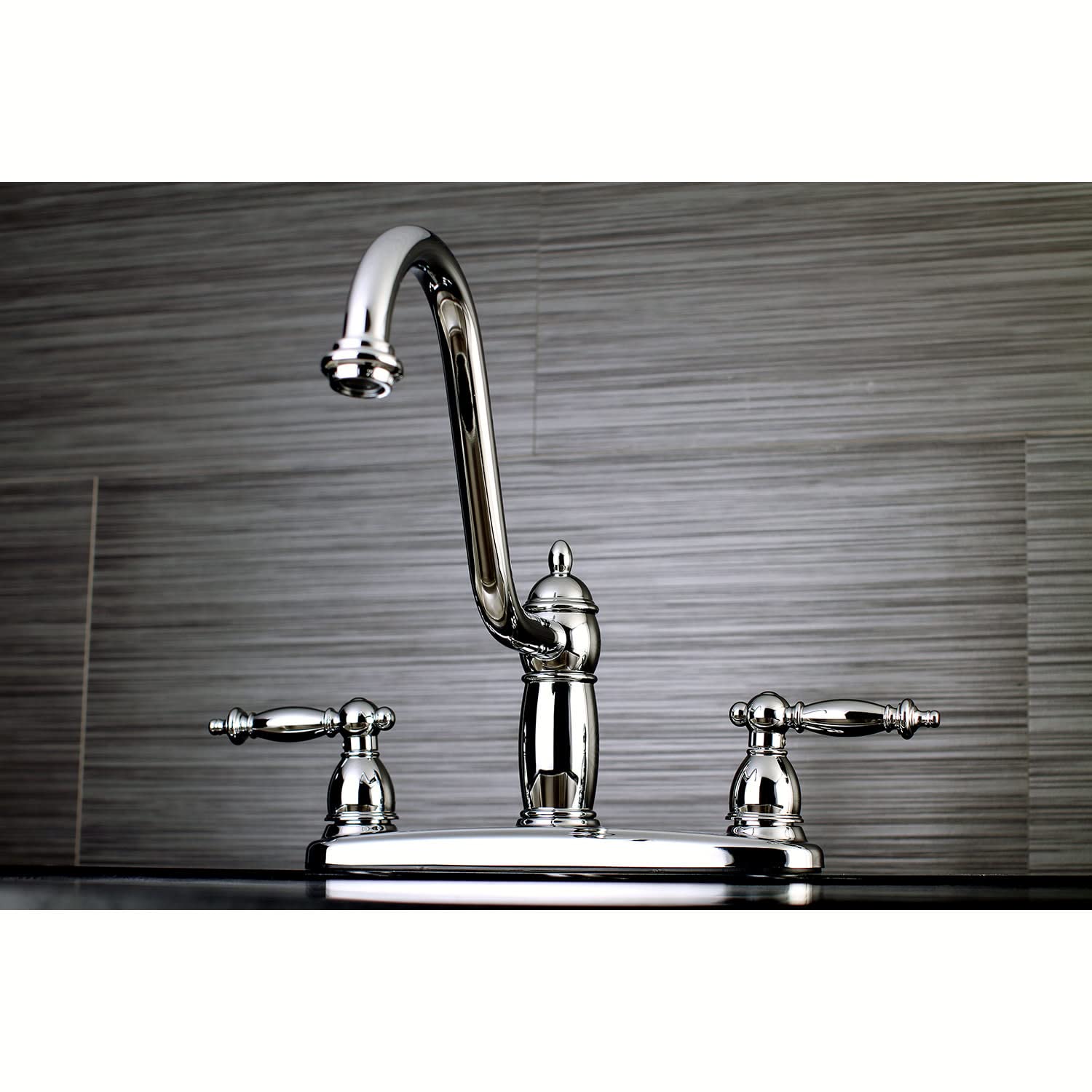 Kingston Brass Kb7118Tlls Templeton Centerset Kitchen Faucet, Brushed Nickel
