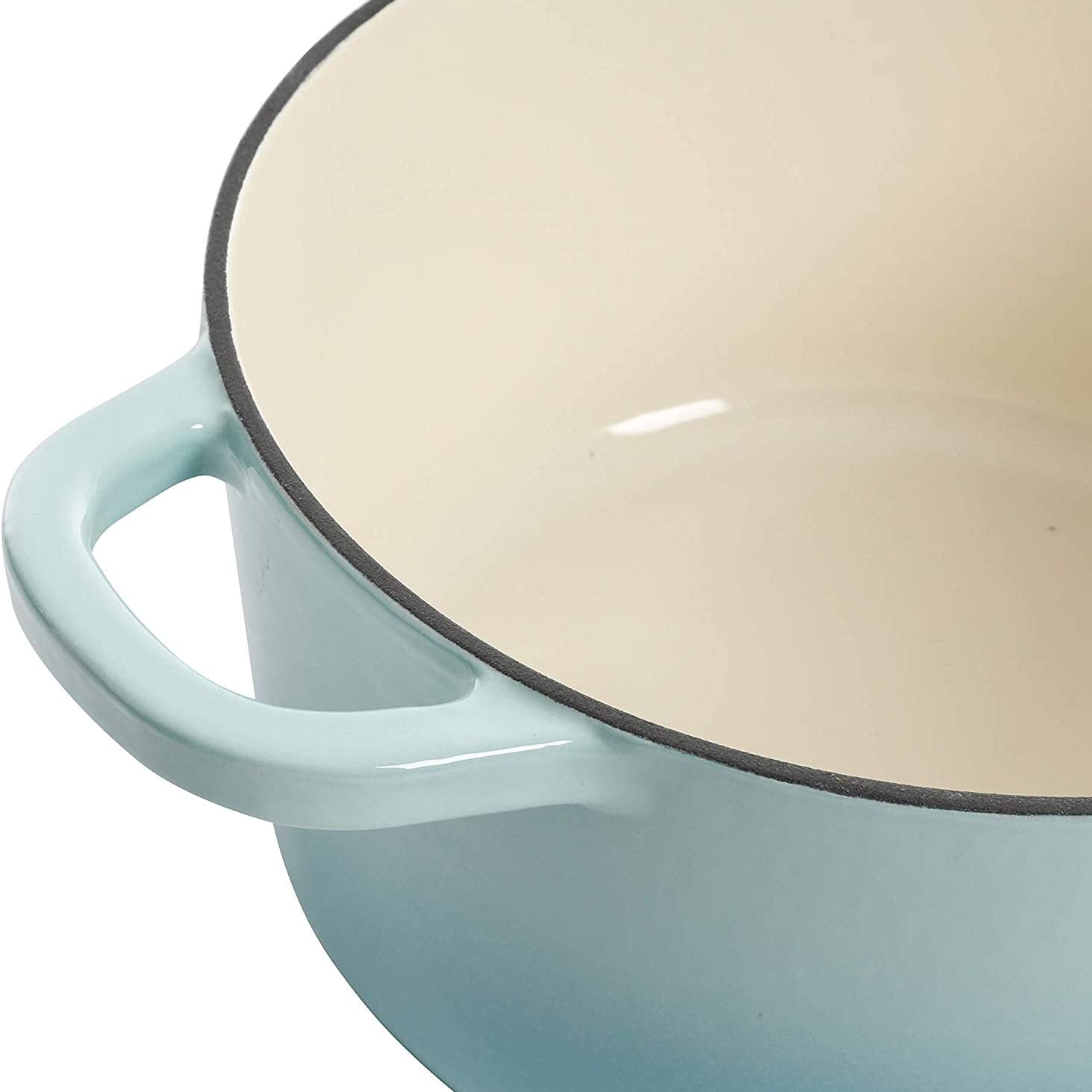 Crock-Pot Artisan Round Enameled Cast Iron Dutch Oven, 5-Quart, Aqua