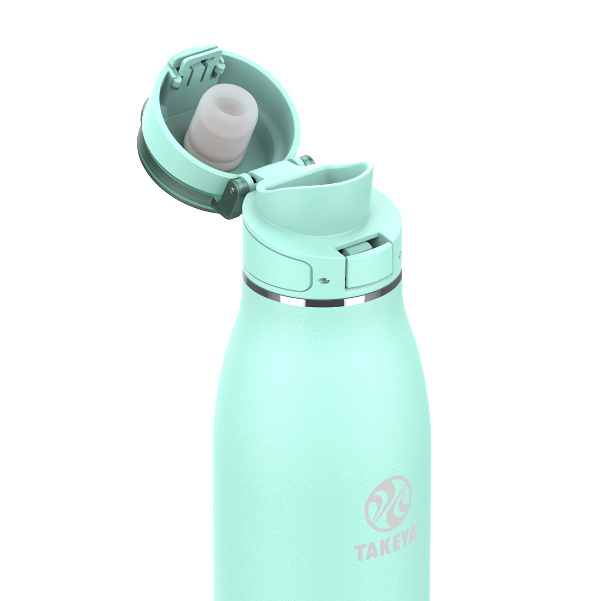 Takeya 25 Oz Traveler Stainless Steel Insulated Travel Coffee Mug With Locking Leak Proof Lid, Premium Quality, Bpa Free, Aqua