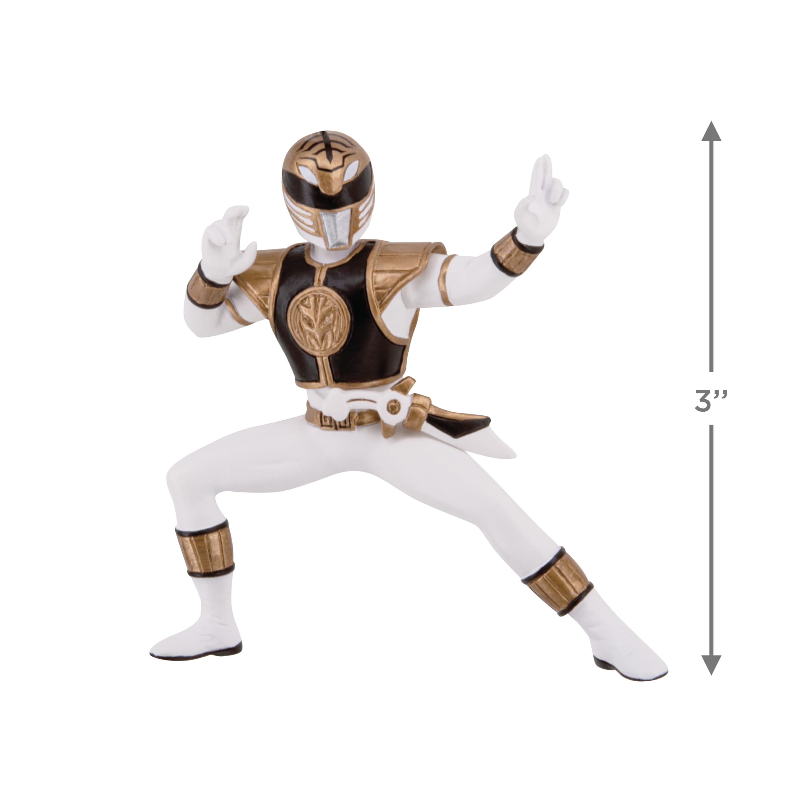 Hallmark Hasbro Power Rangers White Ranger Christmas Ornament, Gifts for Kids