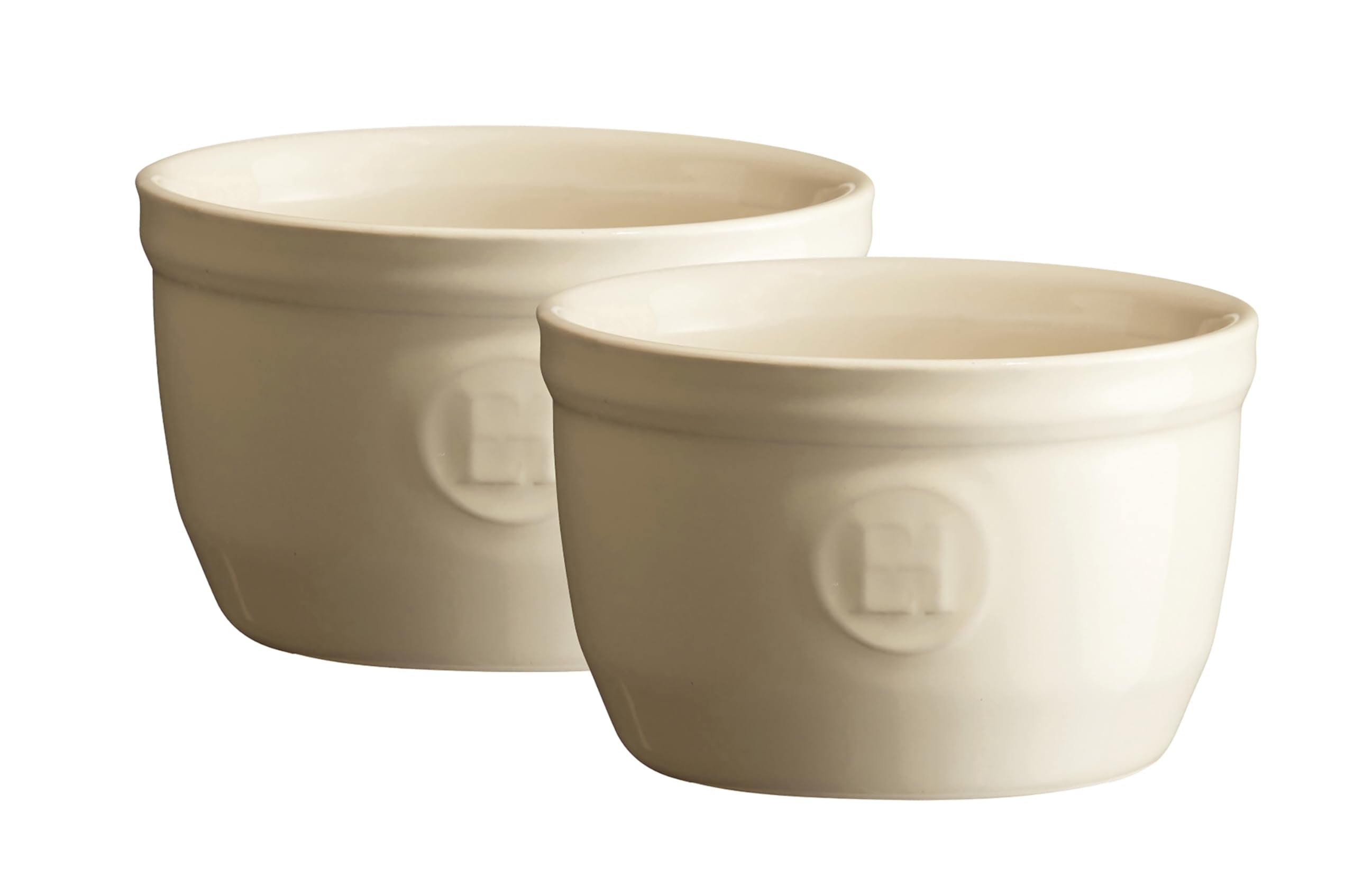 Emile Henry Made in France 5 oz (Set of 2), 3.5 x 2 Set of Individual ramekins, Clay