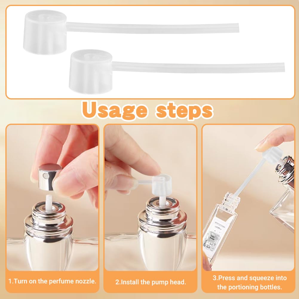 Loyanger Perfume Refill Tool Kit - 10pcs Plastic Dispenser Pump Set for Essential Oils, Clear Color, Model 22416709