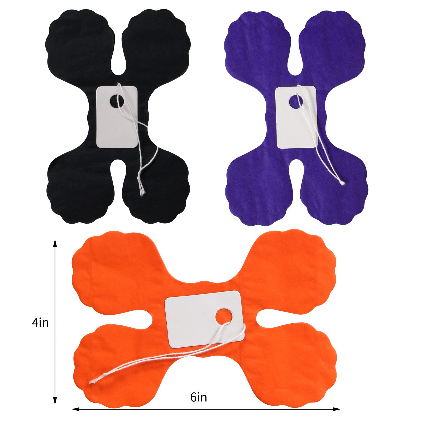 Black-Orange Purple Halloween Party-Decorations Streamers-Garland - 12Pcs 4-Leaf Clover Paper Streamer,Graduation Wedding Birthd