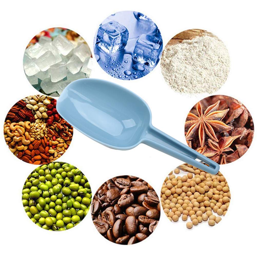 Ice Scoop Set Of 3, Multi-Purpose Plastic Kitchen Scoops Bar Scooper For Canisters, Flour, Powders, Dry Foods, Candy, Pop Corn,