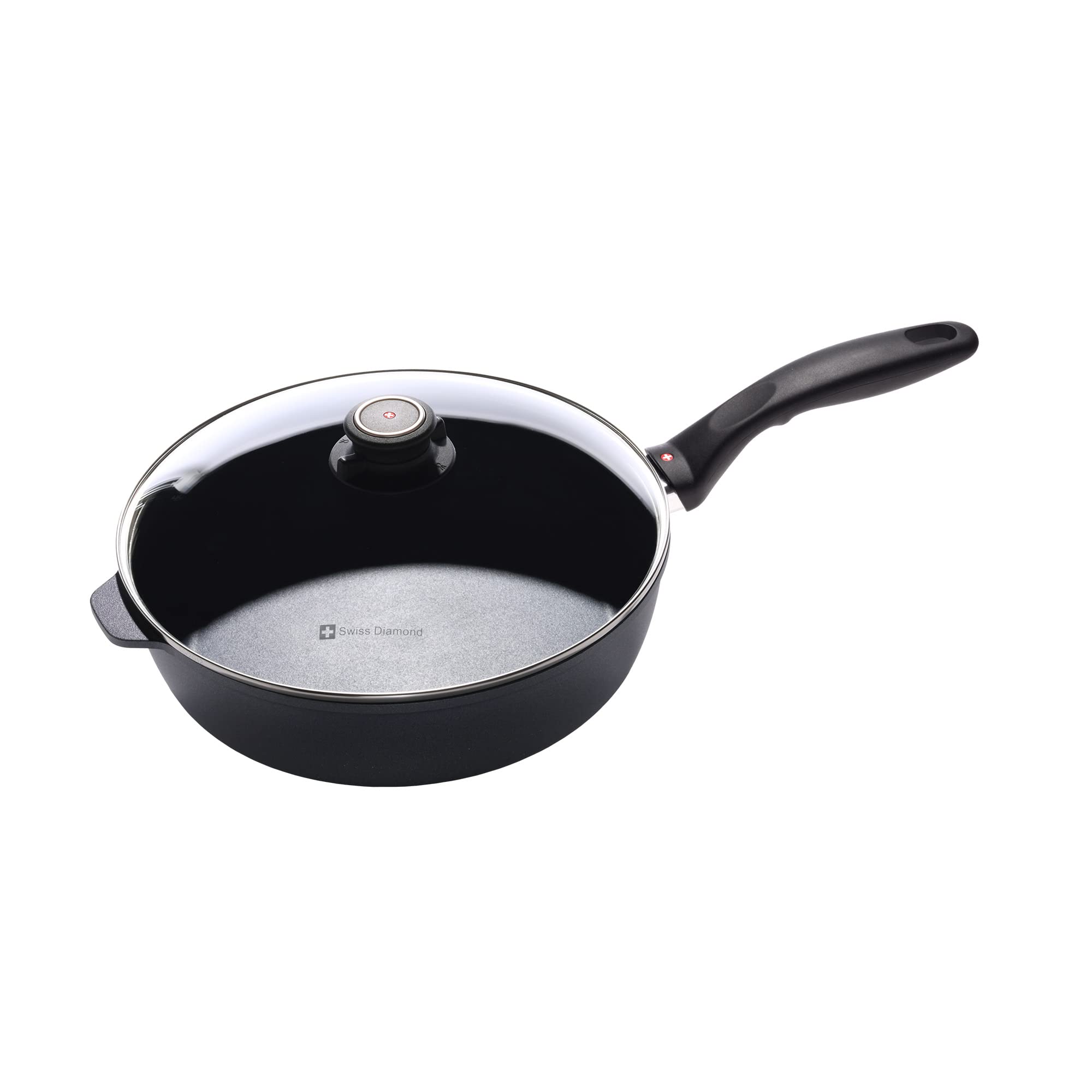 Swiss Diamond HD Classic Nonstick Induction Saut   Pan w/Lid - 3.8 Qt (10.25)