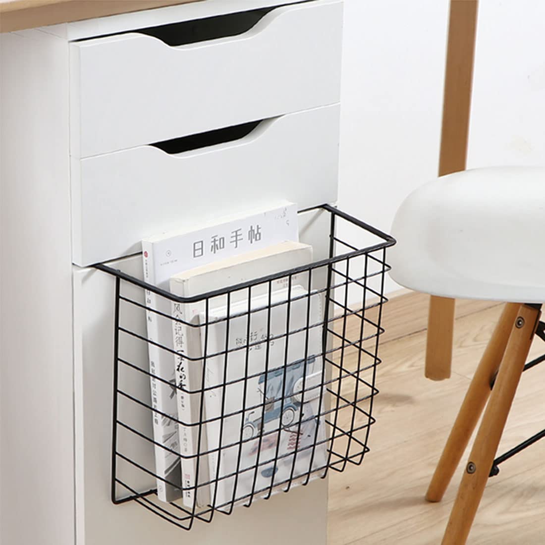 Vilive Under Shelf Storage Basket, Hanging Shelf Basket Slides Under Shelves For Storage Metal Under Cabinet Shelf Basket Organi