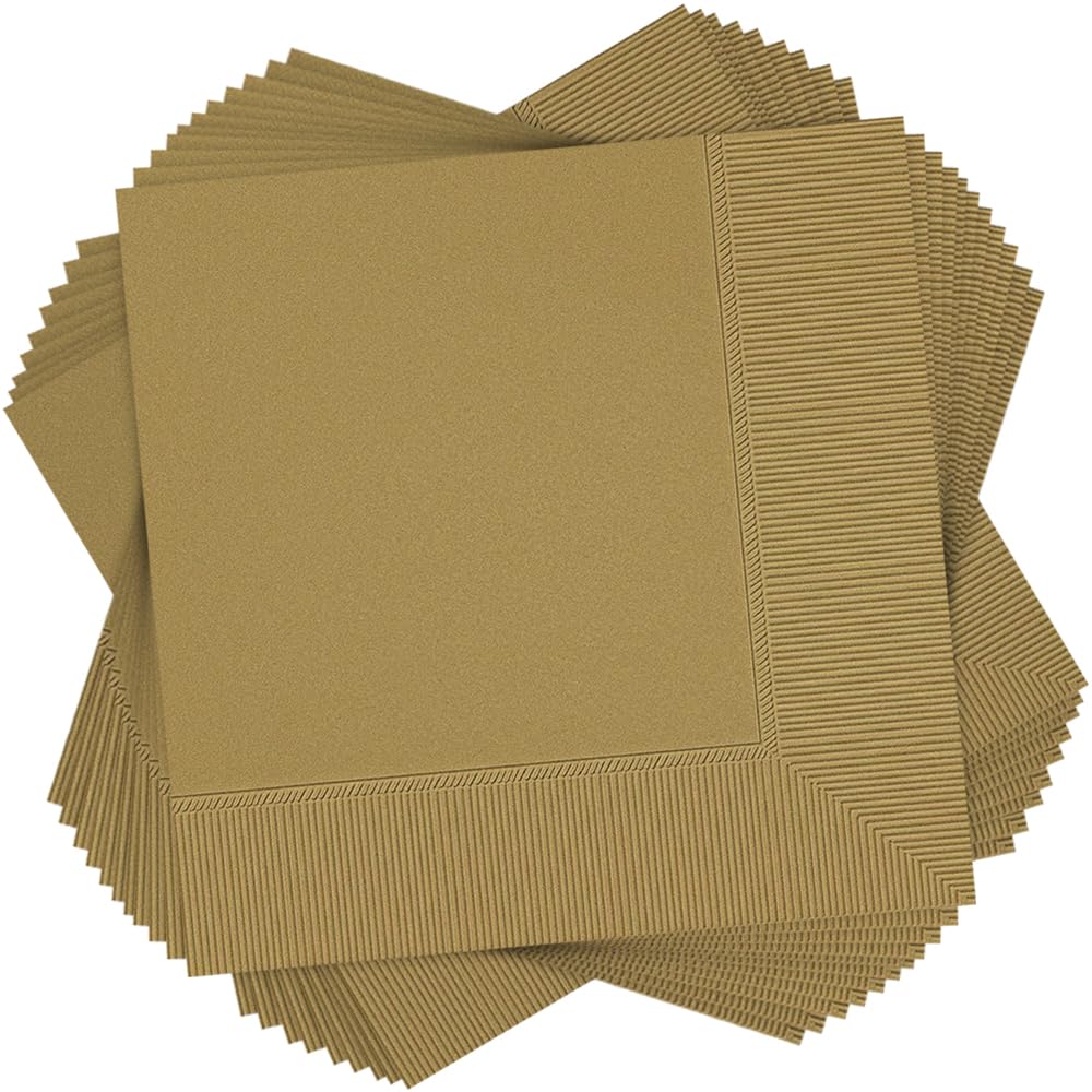 Gold Luncheon Napkins Pack Of 50