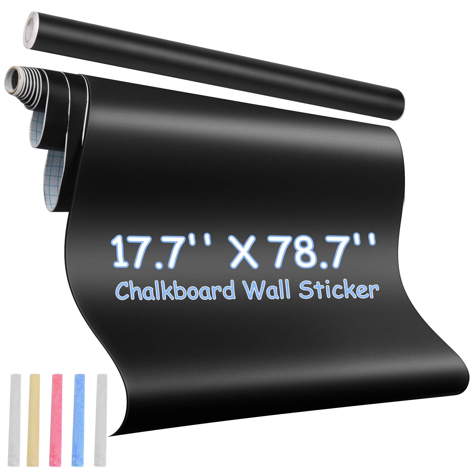 Chalkboard Wall Sticker Wall Decal Blackboard Wallpaper Large Chalkboard Contact Paper Roll KDG Self Adhesive DIY Reusable Erasable Chalkboard Stickers