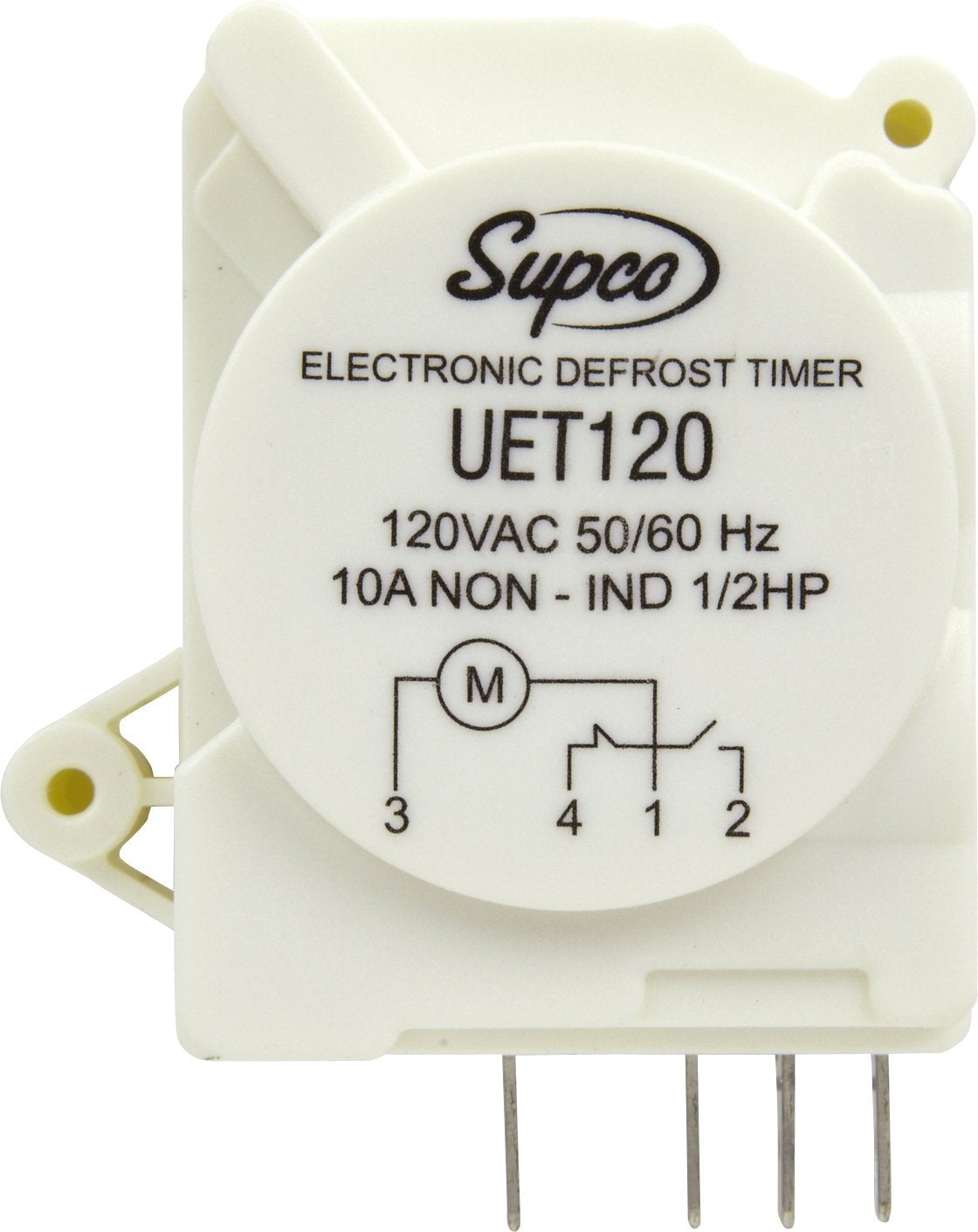 Supco Uet120 Refrigerator Defrost Timer Control Universal 120 Volt Electronic , White