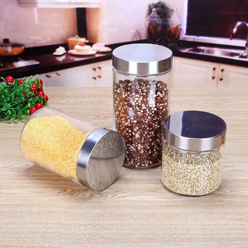 Godfly Jar Storage And Container Set I Air Tight & Bpa Free Containers For Kitchen Storage Set I Grocery Kitchen Container Set I