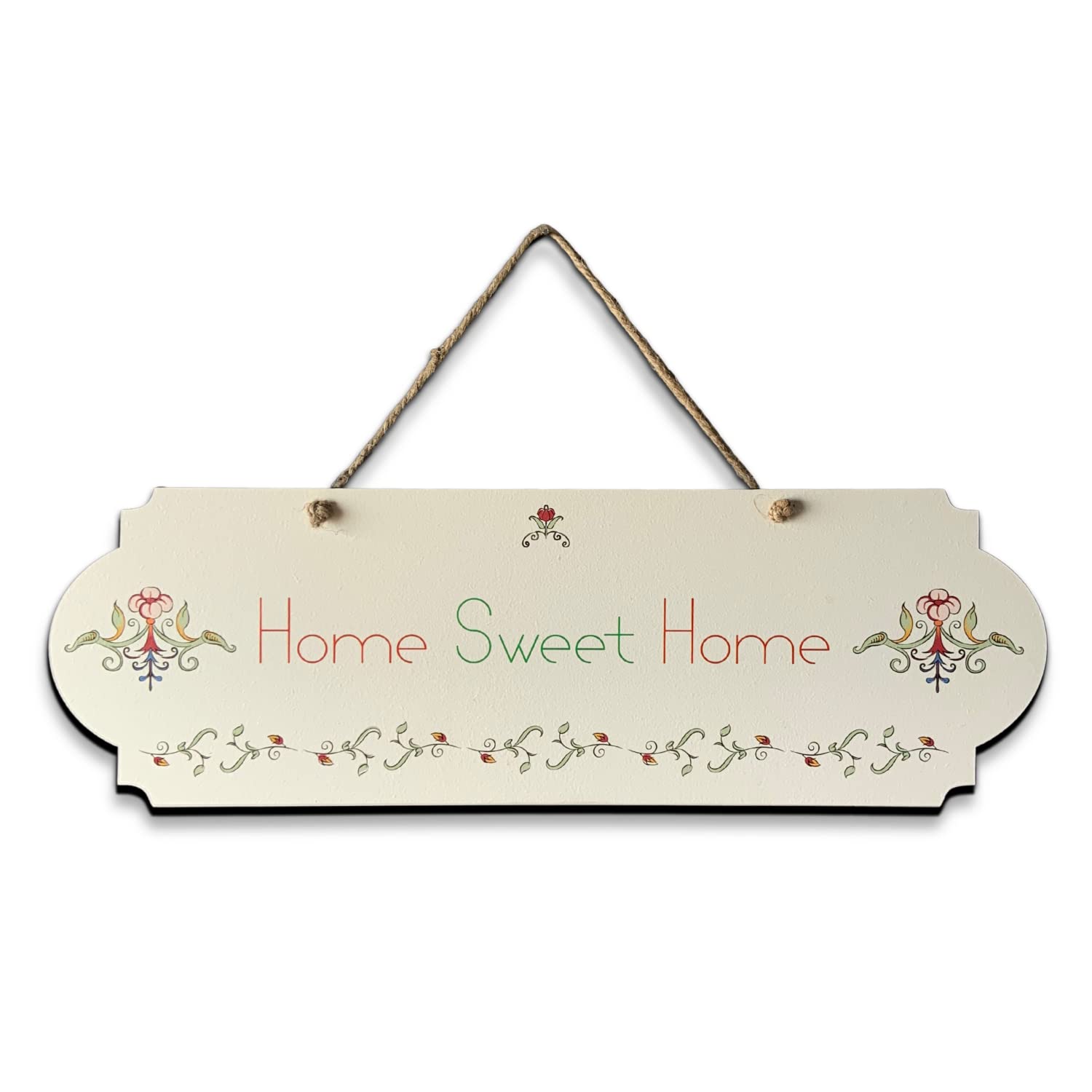 Chalk My Theme Home Sweet Home Wall Hanging For Entrance Door And Home, Wood Print Aesthetic Home Decorative Wooden Art Gift For