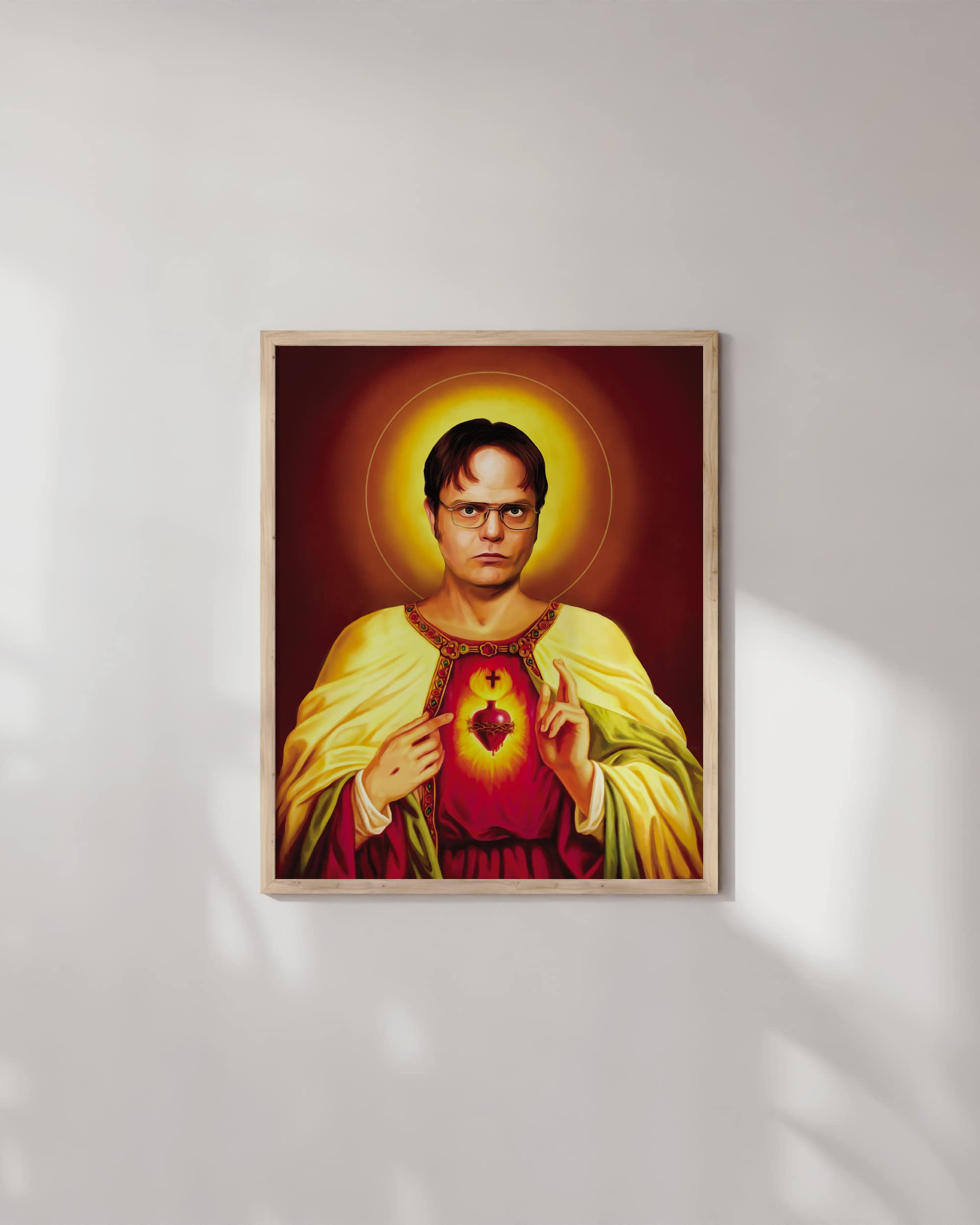 HAUS AND HUES Dwight Schrute Poster - The Office Wall Art, Unframed 12" x 16", Funny Decor for Fans and Workspaces
