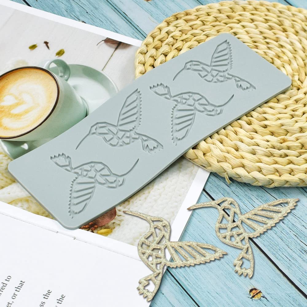 Animal Hollow Leaf Candy Mold, Chocolate Candy 3D Hollow Bee/Bird/Snail/Cow Silicone Mold, Sugar Craft Cake Decoration, Cupcake