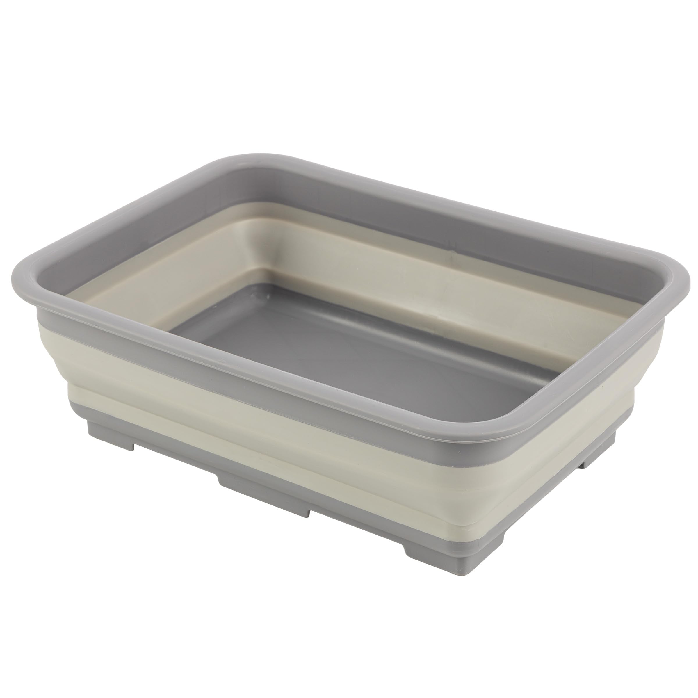 Wakeman Collapsible Bucket for Cleaning Supplies, Gray, 7.27L