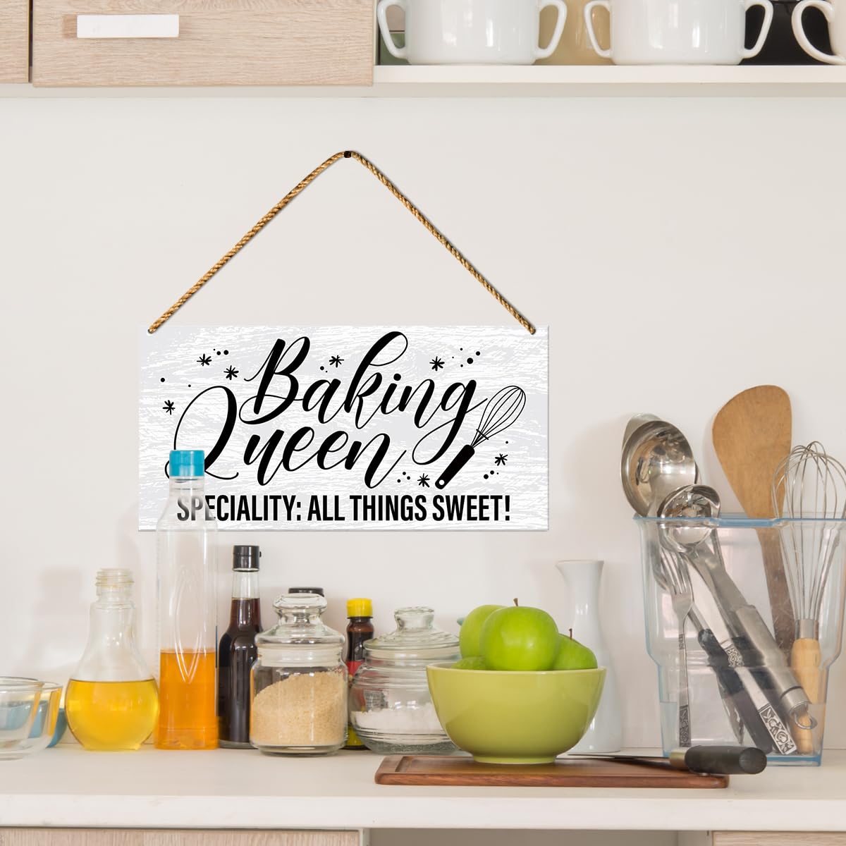Kitchen Baking Wood Sign Gifts, Birthday Christmas Mothers Day Cooking Gifts, Best Cook Ever Gifts, Baking Gifts For Women Mom B
