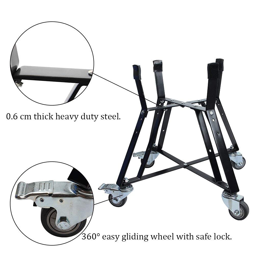 Dracarys Medium Big Green Egg Nest,Big Green Egg Accessories,Stand For Big Green Egg,Grill Rolling Nest With Heavy Duty Locking