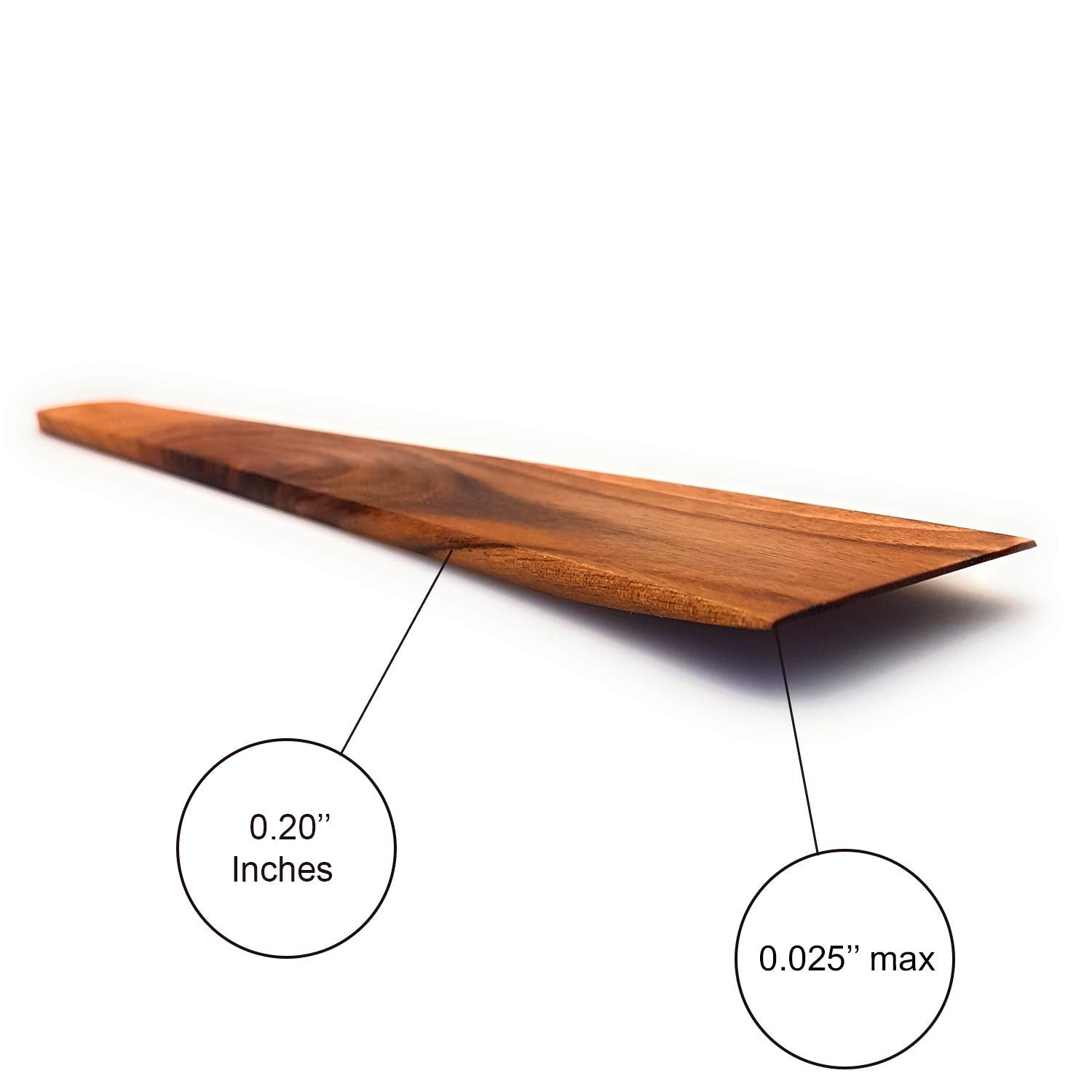 Wooden Spatula For Cooking 12 Inch Kitchen Spurtle Utensil - Handmade Thin Walnut Wood Saute Spatula, Multipurpose Premium Flat