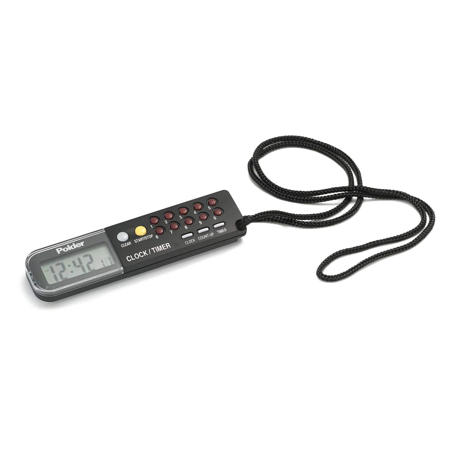 Polder 898-95 Clock Timer and Stopwatch Black