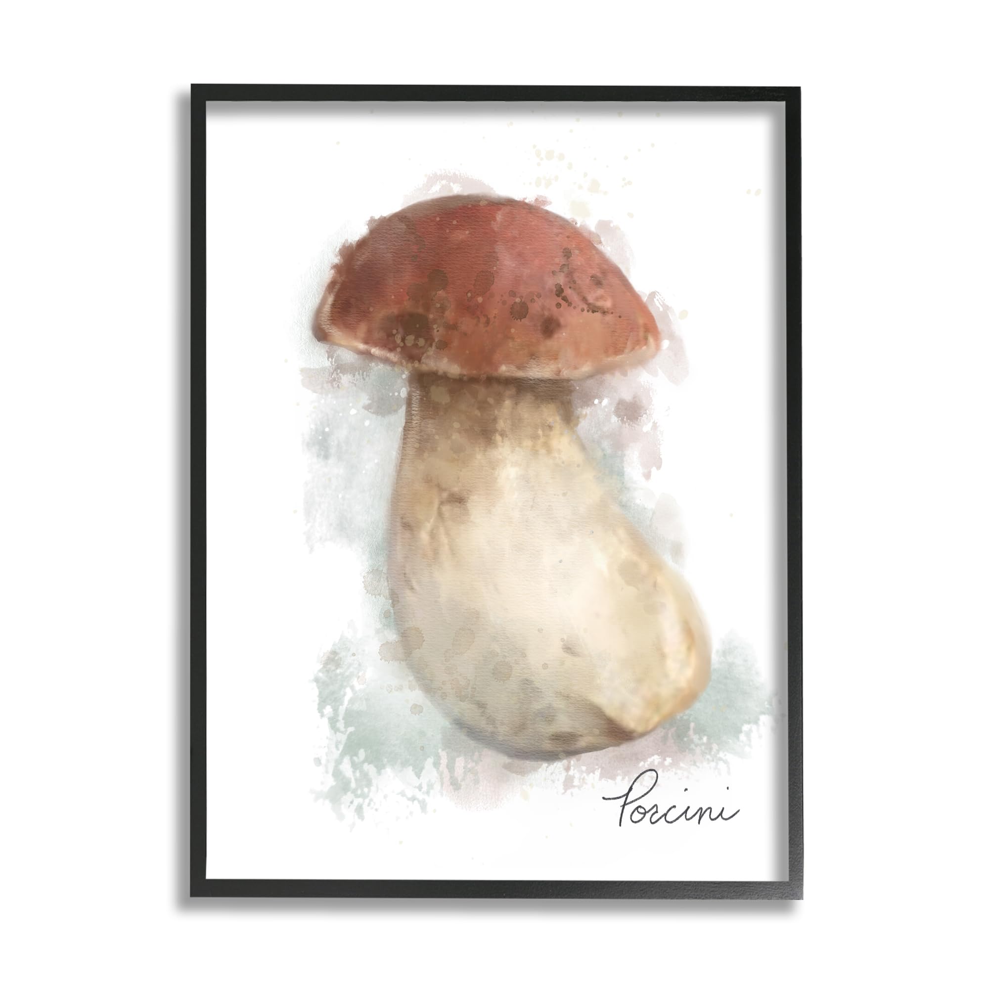 Stupell Industries Abstract Porcini Mushroom Framed Giclee Art by Matthew Piotrowicz
